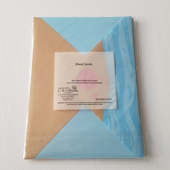 2 pcs C R Gibson Luxury Card Sea Balloons (1 Card with Envelope) - Picture 10 of 11